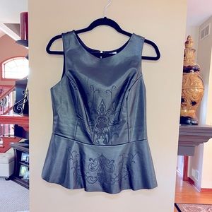 Sexy black top with beautiful embroidery. Size Large.